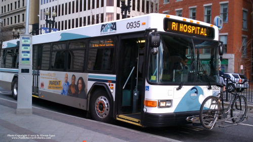 Additional photo  of Rhode Island Public Transit Authority
                    Bus 0935, a 2009 Gillig Low Floor                     taken by Kieran Egan