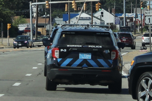 Additional photo  of Warwick Police
                    Cruiser P-3, a 2021 Ford Police Interceptor Utility                     taken by Kieran Egan