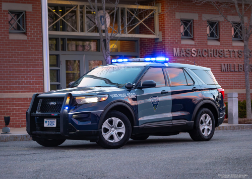 Additional photo  of Massachusetts State Police
                    Cruiser 1082, a 2022 Ford Police Interceptor Utility Hybrid                     taken by Kieran Egan