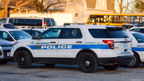 Additional photo  of New Bedford Police
                    Cruiser L2, a 2015 Ford Police Interceptor Utility                     taken by Kieran Egan