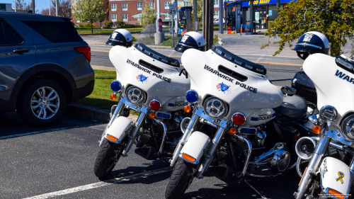 Additional photo  of Warwick Police
                    Motorcycle 8, a 2020-2022 Harley Davidson Electra Glide                     taken by @riemergencyvehicles