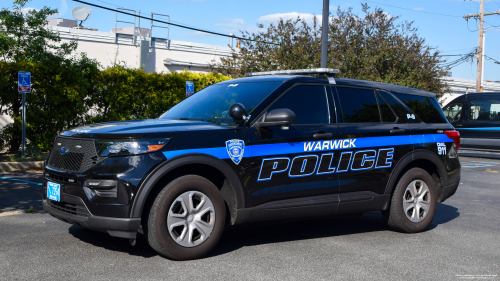 Additional photo  of Warwick Police
                    Cruiser P-9, a 2021 Ford Police Interceptor Utility                     taken by @riemergencyvehicles