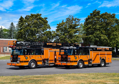 Additional photo  of Winslow Fire
                    Ladder 7, a 2020 Pierce Enforcer Ascendant PUC                     taken by Kieran Egan