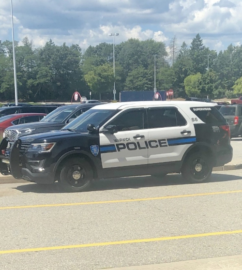 Additional photo  of Warwick Police
                    Cruiser S-6, a 2017 Ford Police Interceptor Utility                     taken by Kieran Egan