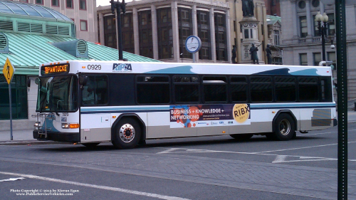 Additional photo  of Rhode Island Public Transit Authority
                    Bus 0929, a 2009 Gillig Low Floor                     taken by Kieran Egan