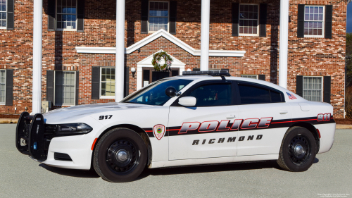 Additional photo  of Richmond Police
                    Cruiser 917, a 2015-2019 Dodge Charger                     taken by @riemergencyvehicles