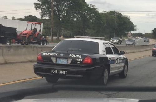 Additional photo  of Warwick Police
                    Car 134, a 2009-2011 Ford Crown Victoria Police Interceptor                     taken by Kieran Egan