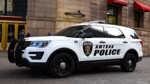 Additional photo  of Amtrak Police
                    Cruiser 141, a 2016-2017 Ford Police Interceptor Utility                     taken by Kieran Egan