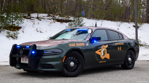 Additional photo  of New Hampshire State Police
                    Cruiser 427, a 2018 Dodge Charger                     taken by Kieran Egan