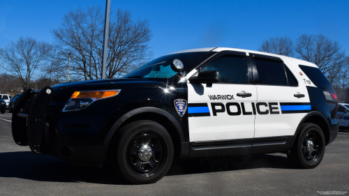 Additional photo  of Warwick Police
                    Cruiser T-19, a 2013-2015 Ford Police Interceptor Utility                     taken by @riemergencyvehicles