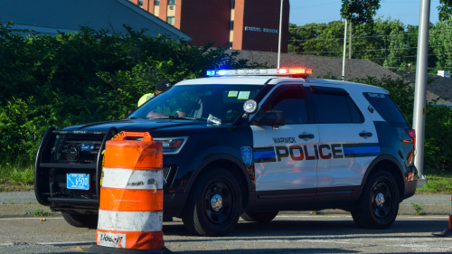 Additional photo  of Warwick Police
                    Cruiser T-30, a 2017 Ford Police Interceptor Utility/Setina Push Bumper                     taken by @riemergencyvehicles