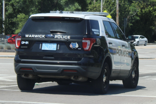 Additional photo  of Warwick Police
                    Cruiser CP-51, a 2019 Ford Police Interceptor Utility                     taken by @riemergencyvehicles