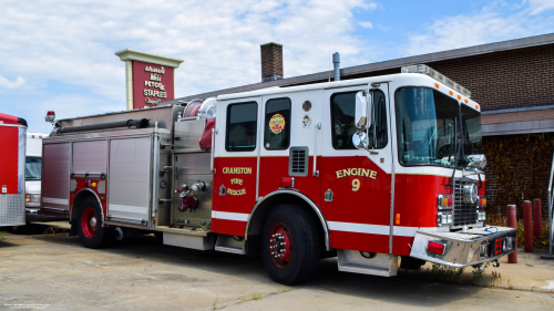 Additional photo  of Cranston Fire
                    Engine 9, a 2007 HME                     taken by Kieran Egan