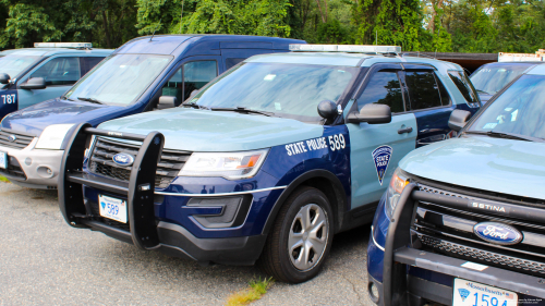 Additional photo  of Massachusetts State Police
                    Cruiser 589, a 2018 Ford Police Interceptor Utility                     taken by Kieran Egan