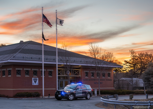 Additional photo  of Massachusetts State Police
                    Cruiser 1082, a 2022 Ford Police Interceptor Utility Hybrid                     taken by Kieran Egan