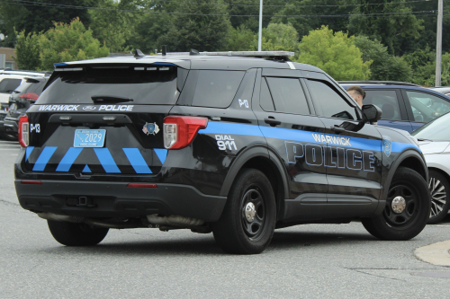 Additional photo  of Warwick Police
                    Cruiser P-13, a 2022 Ford Police Interceptor Utility                     taken by @riemergencyvehicles