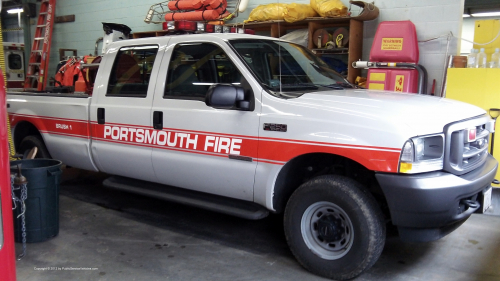 Additional photo  of Portsmouth Fire
                    Brush 1, a 2004 F-250 Crew Cab                     taken by Kieran Egan