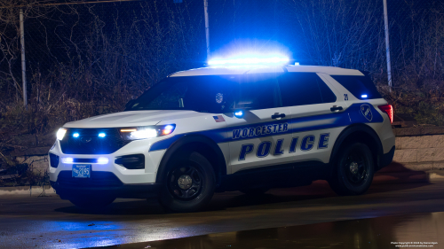 Additional photo  of Worcester Police
                    Cruiser 21, a 2020 Ford Police Interceptor Utility                     taken by Kieran Egan