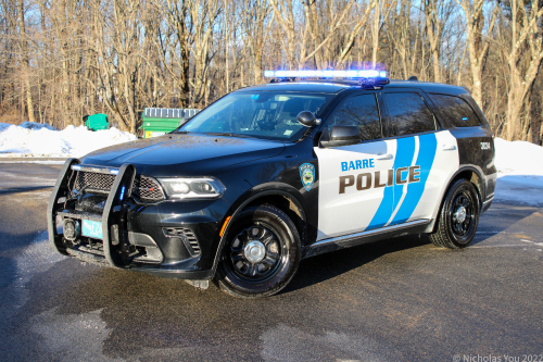 Additional photo  of Barre Police
                    Cruiser 3034, a 2021 Dodge Durango                     taken by Kieran Egan