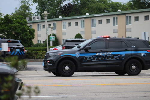 Additional photo  of Warwick Police
                    Cruiser P-4, a 2021 Ford Police Interceptor Utility                     taken by @riemergencyvehicles