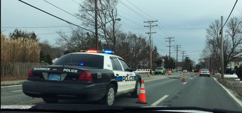 Additional photo  of Warwick Police
                    Cruiser R-81, a 2009-2011 Ford Crown Victoria Police Interceptor                     taken by Kieran Egan