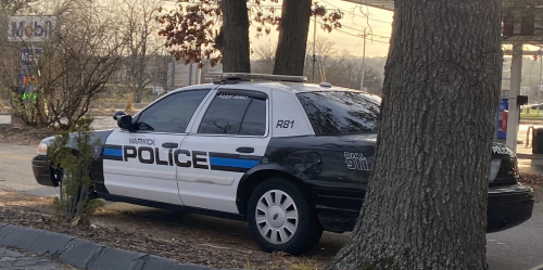 Additional photo  of Warwick Police
                    Cruiser R-81, a 2009-2011 Ford Crown Victoria Police Interceptor                     taken by Kieran Egan