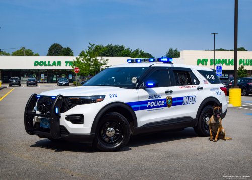 Additional photo  of Milford Police
                    Cruiser 213, a 2020 Ford Police Interceptor Utility                     taken by Kieran Egan