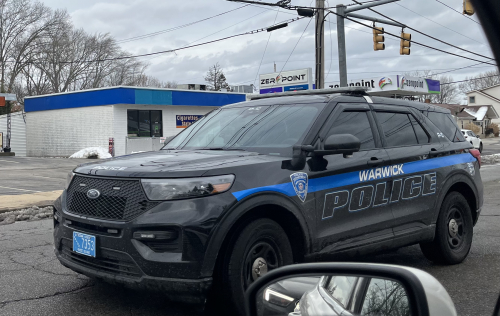 Additional photo  of Warwick Police
                    Cruiser P-10, a 2021 Ford Police Interceptor Utility                     taken by Kieran Egan