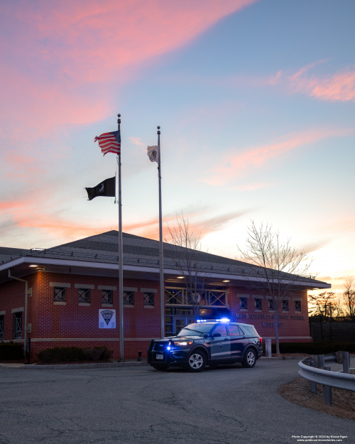 Additional photo  of Massachusetts State Police
                    Cruiser 1082, a 2022 Ford Police Interceptor Utility Hybrid                     taken by Kieran Egan