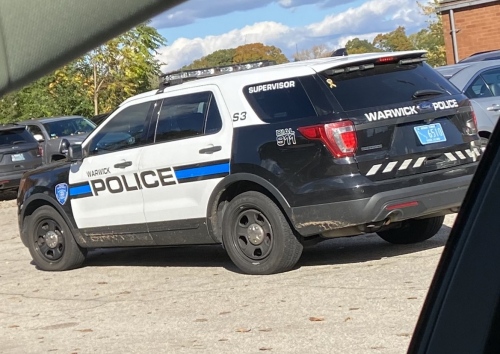 Additional photo  of Warwick Police
                    Cruiser S-3, a 2017 Ford Police Interceptor Utility                     taken by Kieran Egan