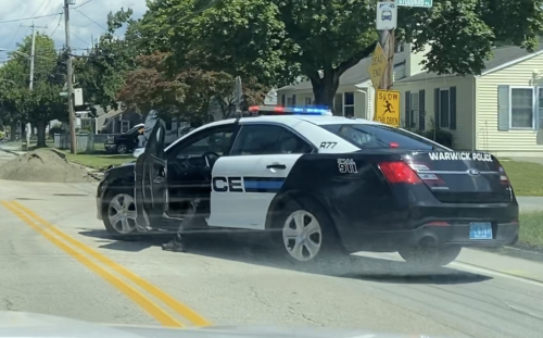 Additional photo  of Warwick Police
                    Cruiser R-77, a 2015 Ford Police Interceptor Sedan                     taken by @riemergencyvehicles