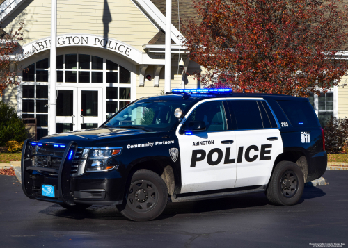 Additional photo  of Abington Police
                    Cruiser 293, a 2020 Chevrolet Tahoe                     taken by Kieran Egan