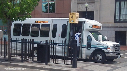 Additional photo  of Rhode Island Public Transit Authority
                    Flex Van 0840, a 2008 Ford E-450 Bus                     taken by Kieran Egan