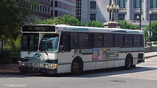 Additional photo  of Rhode Island Public Transit Authority
                    Bus 0116, a 2001 Orion V 05.501                     taken by Kieran Egan