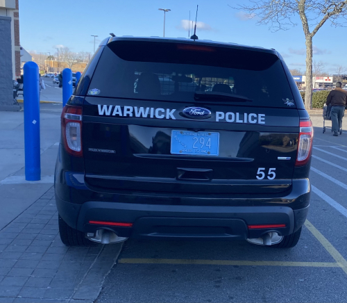 Additional photo  of Warwick Police
                    Cruiser CP-55, a 2014 Ford Police Interceptor Utility                     taken by @riemergencyvehicles