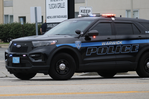 Additional photo  of Warwick Police
                    Cruiser P-4, a 2021 Ford Police Interceptor Utility                     taken by @riemergencyvehicles