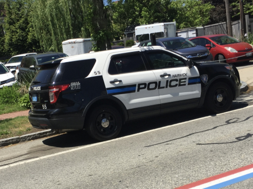 Additional photo  of Warwick Police
                    Cruiser CP-55, a 2014 Ford Police Interceptor Utility                     taken by @riemergencyvehicles