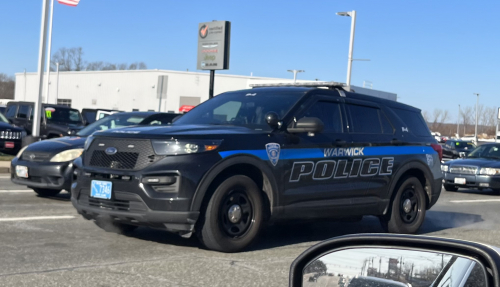 Additional photo  of Warwick Police
                    Cruiser P-4, a 2021 Ford Police Interceptor Utility                     taken by @riemergencyvehicles