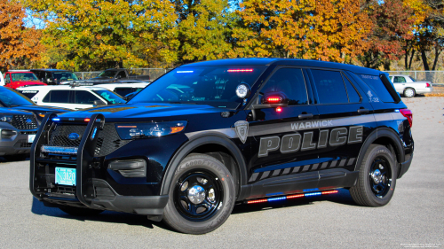 Additional photo  of Warwick Police
                    Cruiser T-32, a 2021 Ford Police Interceptor Utility                     taken by @riemergencyvehicles