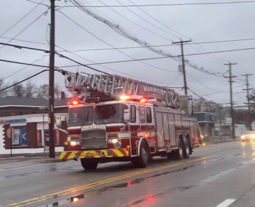 Additional photo  of Warwick Fire
                    Ladder 2, a 2010 E-One Cyclone II                     taken by Kieran Egan