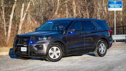 Additional photo  of Massachusetts State Police
                    Cruiser 2085, a 2022 Ford Police Interceptor Utility Hybrid                     taken by Kieran Egan