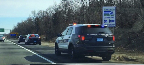 Additional photo  of Warwick Police
                    Cruiser P-21, a 2019 Ford Police Interceptor Utility                     taken by @riemergencyvehicles