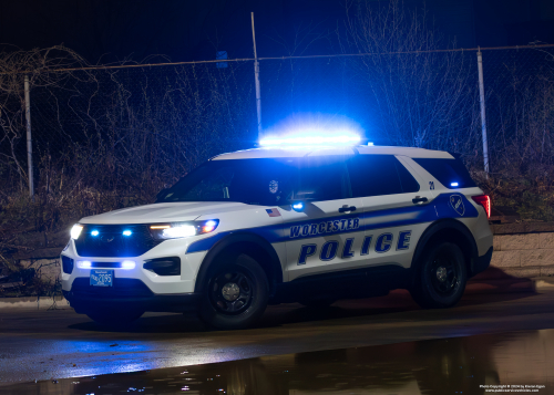 Additional photo  of Worcester Police
                    Cruiser 21, a 2020 Ford Police Interceptor Utility                     taken by Kieran Egan