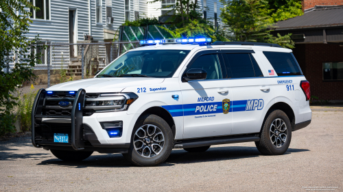 Additional photo  of Milford Police
                    Cruiser 212, a 2022 Ford Expedition                     taken by Kieran Egan