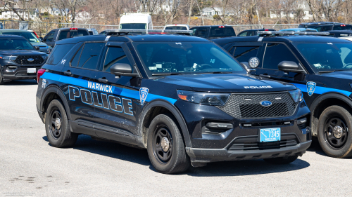 Additional photo  of Warwick Police
                    Cruiser P-17, a 2021 Ford Police Interceptor Utility                     taken by @riemergencyvehicles