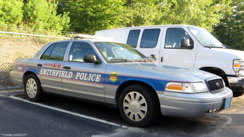 Additional photo  of Smithfield Police
                    Cruiser 3452, a 2006-2008 Ford Crown Victoria Police Interceptor                     taken by Kieran Egan