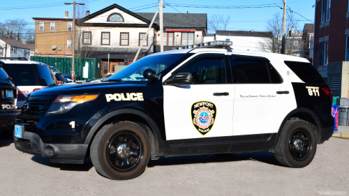 Additional photo  of Newport Police
                    Car 1, a 2014 Ford Police Interceptor Utility                     taken by @riemergencyvehicles