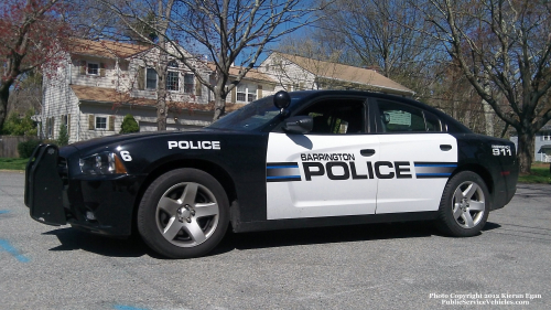 Additional photo  of Barrington Police
                    Car 6, a 2011 Dodge Charger                     taken by @riemergencyvehicles