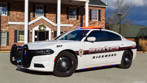 Additional photo  of Richmond Police
                    Cruiser 917, a 2015-2019 Dodge Charger                     taken by @riemergencyvehicles