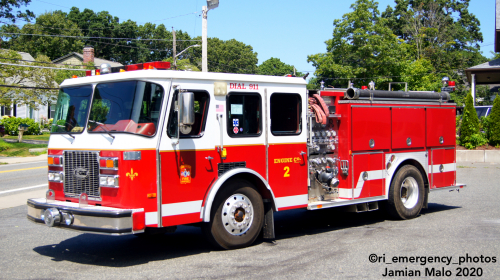 Additional photo  of Cumberland Fire
                    Engine 2, a 1995 E-One Sentry                     taken by Kieran Egan
